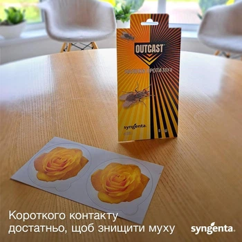 Наліпки від мух Outcast, 4 шт Сінгента Outcast