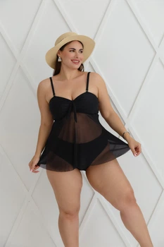 Купальник plus size 3XL Бебі-дол чорний