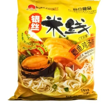 Рисовая лапша Hezhong со вкусом курицы 105 г – легкий, ароматный бульон в стиле Востока