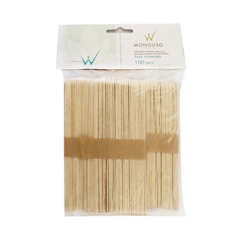 Шпатель деревянный ItalWax Standart одноразовый 14х1.6 см 100 шт