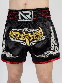 Тренувальні MMA шорти для тайського боксу, єдиноборств Sanda, UFC для спорту another boxer чорний/серебряный, р. XS (5-7 років))