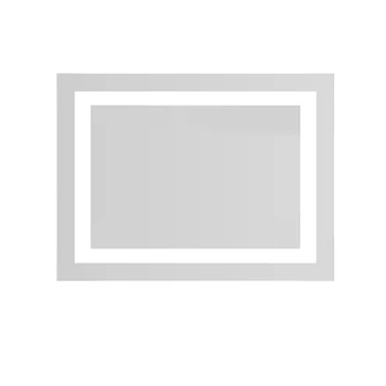 Зеркало Volle Luna Cuadro прямоугольное 60x80 см, с подсветкой по контуру, без выключателя хром 1648.53136800