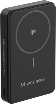 Powerbank Wozinsky Magnetic MagSafe 10000 mAh 20 W Black (WLWP-10KA0Y3S)