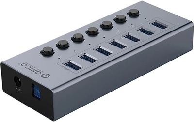 Hub USB Orico 7x USB-A 3.0 with switches (BT2U3-7AB)