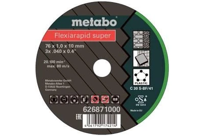 Круг відрізний МЕТАБО S76x1,0x10 (5шт) Flexiarapid 626871000