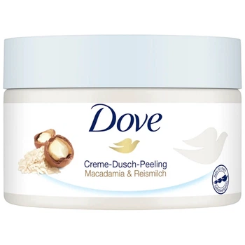 Крем-скраб для тела с макадамией и рисовым молоком Dove Creme-Dusch-Peeling 225 мл