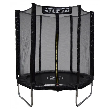 Батут детский с сеткой 183 см Atleto черный