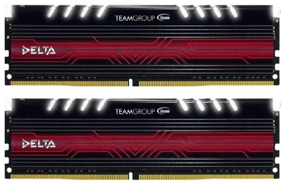 Оперативная память Team Delta DDR4-2400 32768MB PC-19200 (Kit of 2x16384) White LED (TDTWD432G2400HC15BDC01)