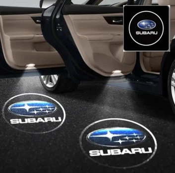 Проектор- підсвітка дверей авто з логотипом Subaru Ціна за 1шт (з магнітом, на скотчі)
