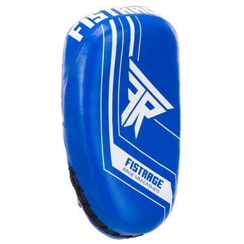 Макивара тай-пэд кожаная для тайского бокса Fistrage Fight Gear 4312 размер 34x19x7см Blue-Black