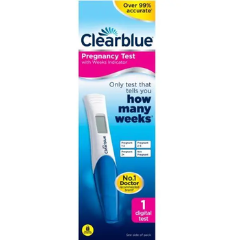 Цифровой тест на беременность (показывает кол-во недель), Clearblue, 1 шт