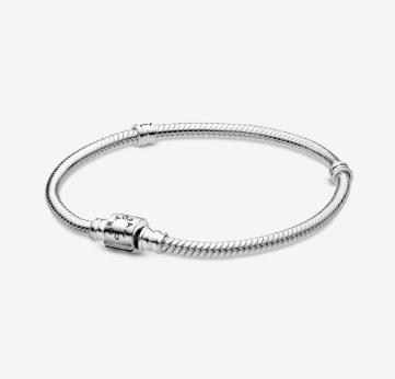 Срібний браслет кулькоподібною застібкою Пандора Pandora Moments 598816C00 (18)