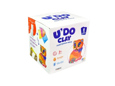 Набор для творчества Лепка. Котик U'DO Clay, Strateg, 30747