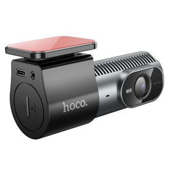 Автомобільний відеореєстратор з WI_FI HOCO реєстратор Сірий