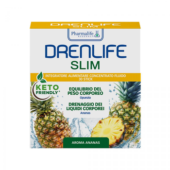 Пищевая добавка для похудения Drenlife Slim, 30 стиков по 10 мл, 30 стиков по 10 мл
