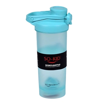 Шейкер спортивний SO-KID R30231 700 мл пластиковий з мішалкою Блакитний