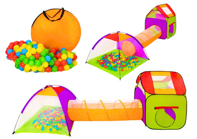 Namiot do zabawy LEAN Toys Plac zabaw 3 w 1 20122 (5905991023142)
