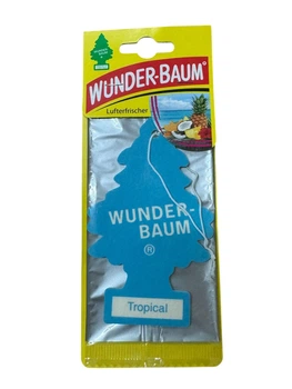 Ароматизатор в автомобиль Wunder Baum tropical Освежитель воздуха Елка Сухой Листочек 5г