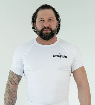 Рашгард короткий рукав Basic White (Odyn Voin) - XL