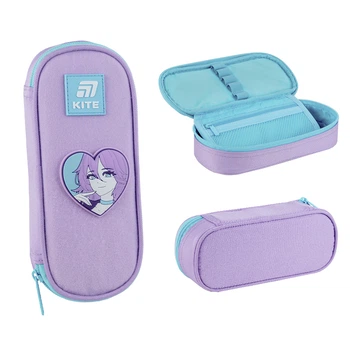 Пенал шкільний Kite Kawaii Love 22x8.5x4.5 см Рожевий (K25-599-20)