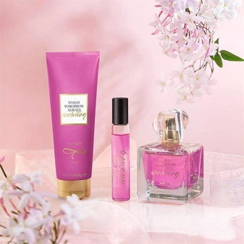 Парфюмированный набор 3-в-1 Avon TTA Everlasting для Нее: Парфюмированная вода Avon Today Tomorrow Always Everlasting (Тудей, Туморов, Олвейс) 50 мл + Парфюмированная вода Avon TTA Everlasting 10 мл + Парфюмированный лосьон 125 мл