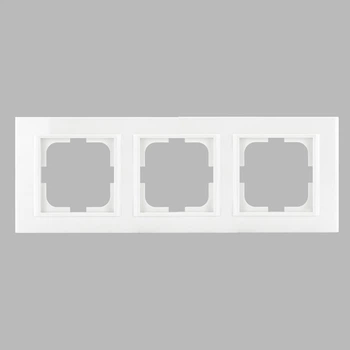 Рамка на три места Ovivo из ABS-пластика белая IP20 MINA