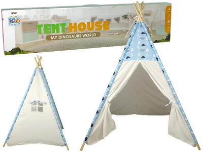 Namiot dla dzieci LEAN Toys Tipi Indiański Chmurki (5904204755290)