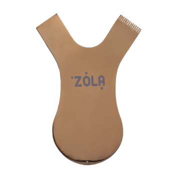 Аппликатор-гребень Zola металлический для ламинирования ресниц Золотистый