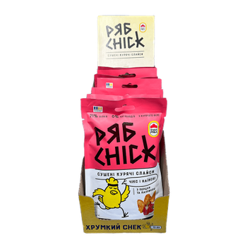 Набор Слайсы 15шт РябChick Куриные с Паприкой и Перцем Сушеные 30g