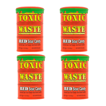 Набор Конфеты 4шт Toxic Waste Red Sour Candy 42g