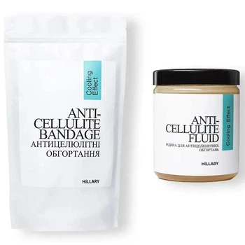 Антицелюлітні обгортання + рідина з охолоджувальним ефектом Hillary Anti-cellulite Cooling Effect (6 процедур) HI-11-497