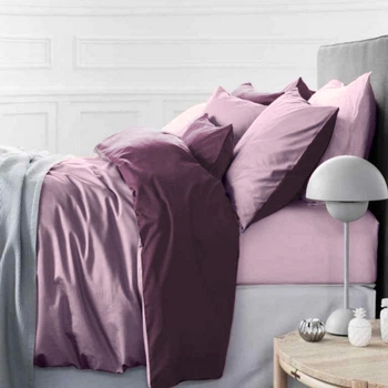 Комплект постільної білизни Mirson King Size Сатин Premium 0199+0231 Violet 220х240 (2200001169586)