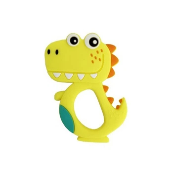 Силиконовый прорезыватель Дино 0415 Желтый shop (2000990966209)