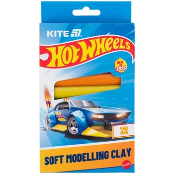 Пластилин восковой Kite Hot Wheels HW25-086-1 12 цветов Разноцветный shop (4063276261328)