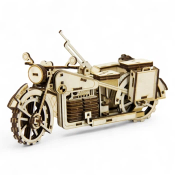Дерев’яний 3D Конструктор Handy Games Мотоцикл BMW R-75 125 деталей (HG-0016)