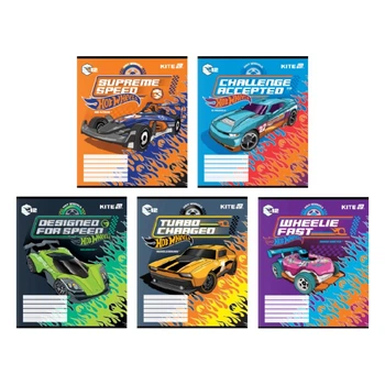 Зошит учнівський Hot Wheels Kite HW25-234 12 арк. shop (4063276252470)