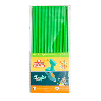 Набор стержней для 3D-ручки 3Doodler Start 3DS-ECO07-GREEN-24 24 шт. Зеленый shop (857560006009)