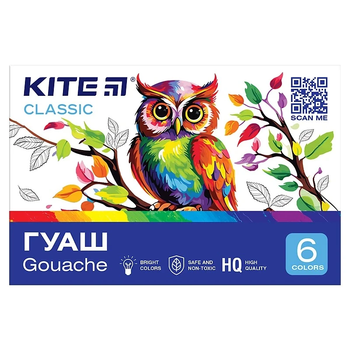 Фарба Гуаш Kite K-062 6 кольорів (4063276208286)(SC) shop (4063276208286)
