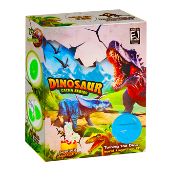 Детский игровой набор Автомат с игрушками динозавры Dinosaur Gacha Series с яйцами-сюрпризами