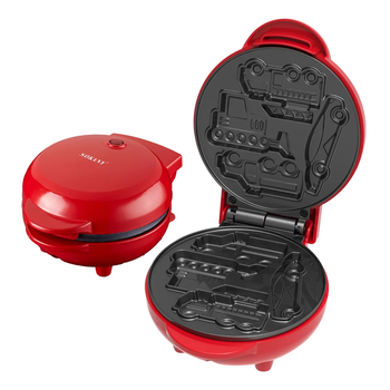 Вафельниця Sokany SK-08097 для вафель у вигляді машинок антипригарне покриття Червона