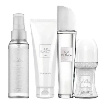 Подарочный парфюмерно-косметический набор Pur Blanca AVON для женщин, 50/125/100/50мл