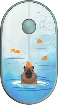 Мышь 2E MF300 CAPYBARA:TANGERINE Silent WL BT Green (2E-MF300WCAPIBARAGN)
