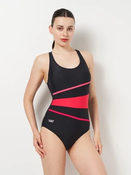 Купальник суцільний жіночий Aqua Speed Stella 352-16 44 (2XL) Чорний/Рожевий (5908217652881)