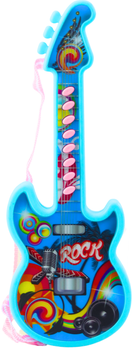 Gitara elektryczna dla dzieci Lean Toys solmizacyjna z melodiami 29 cm Niebieska 24758 (5905991058083)