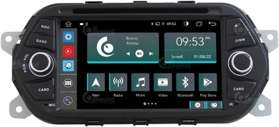 Штатна автомагнітола JFsound JF-037FEA-XDAB для Fiat Tipo / 7" / Сенсорна / 2/16Гб / Android 10 / Apple CarPlay / Android Auto / Wi-Fi / GPS / Bluetooth / USB / DAB+ / 2DIN Б/В