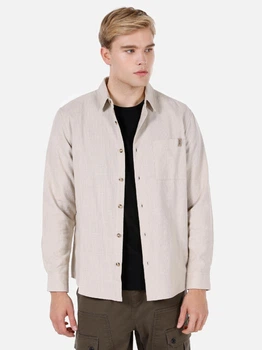Сорочка бавовняна чоловіча Colin's CL1072116STN 2XL Stone (8684112499147)