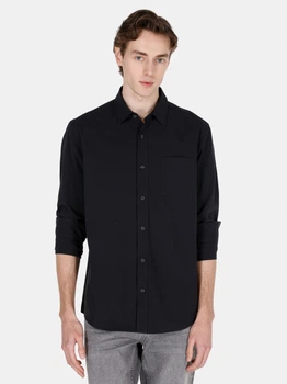 Рубашка хлопковая мужская Colin's CL1073761BLK S Black (8684112596761)