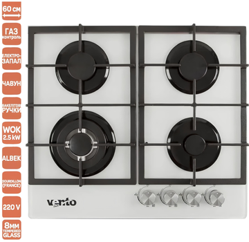 Варильна поверхня газова Ventolux HG C7G CEST (WH)