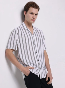 Сорочка літня чоловіча Colin's CL1073856WSD 2XL White Striped (8684112761244)