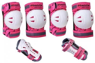 Комплект спортивного захисту Maraton Fire Fox розмір XS колір рожевий
